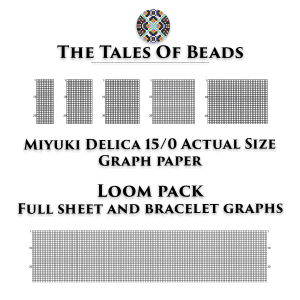 loom beading graphs actual size