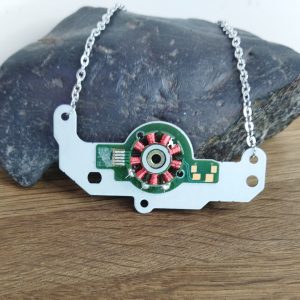 real computer part necklace