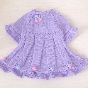 Handmade Marketplace 571 Baby Dress Knitting Pattern “Rainbow Of Style 1” V30