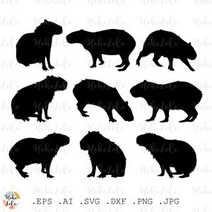 Capybara Svg Silhouette