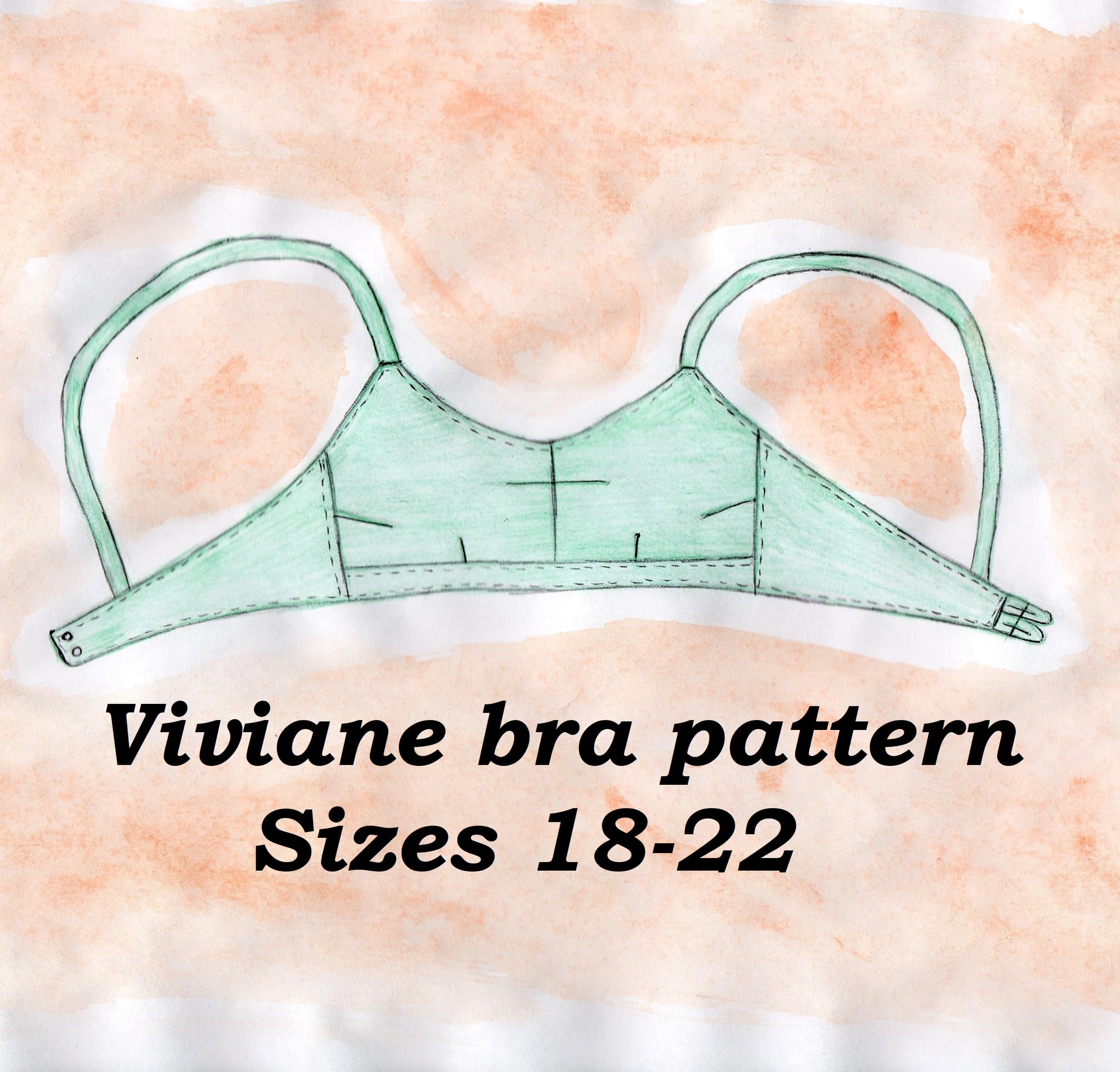1970s bra pattern, Vintage lingerie sewing pattern