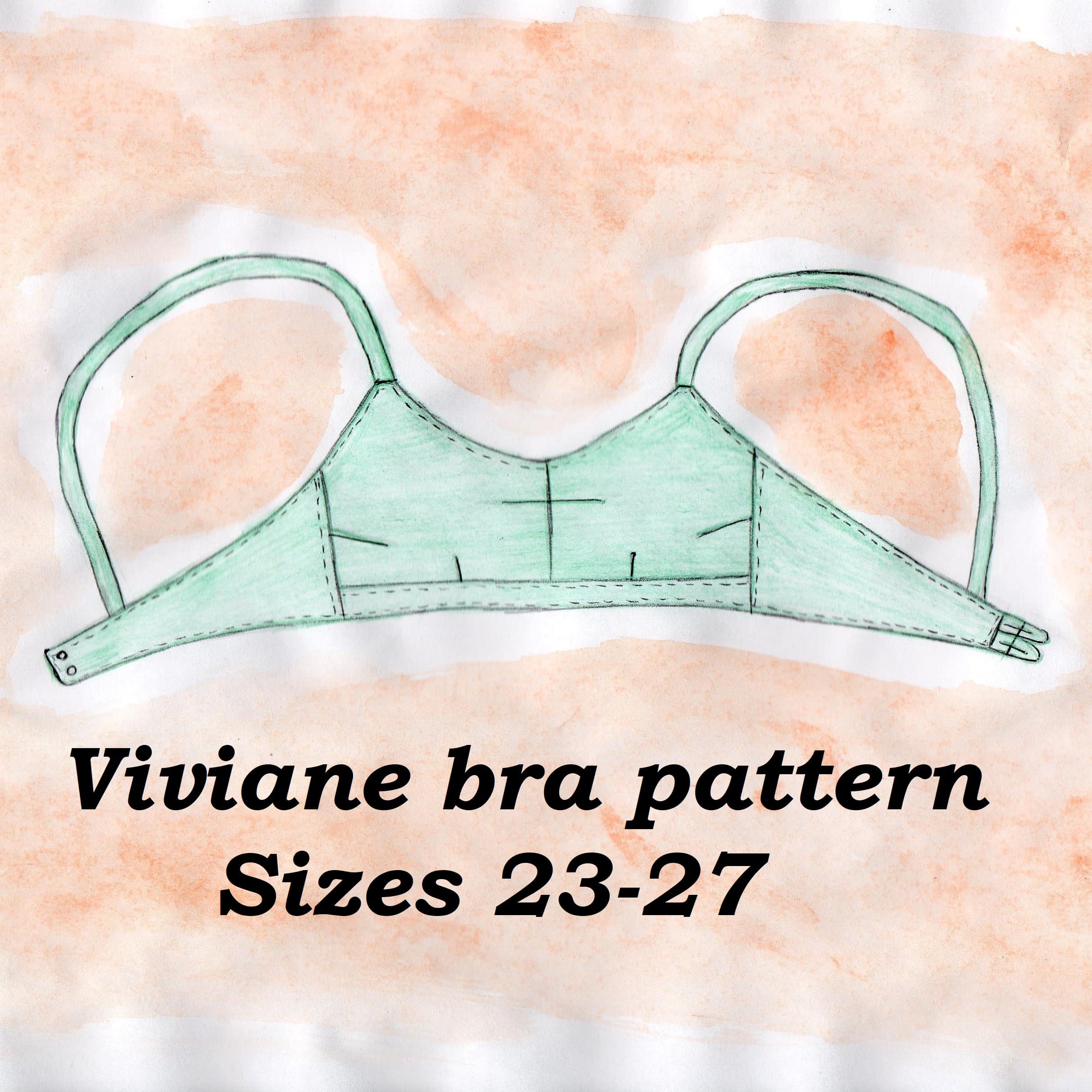 Bra Sewing Lingerie Pattern PDF Helle Sizes: 70AA / 70A / 70B / 70C 