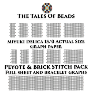 brick stitch beading graphs