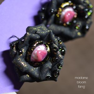 Golden Dusk Earrings on stainless steel lever back hooks