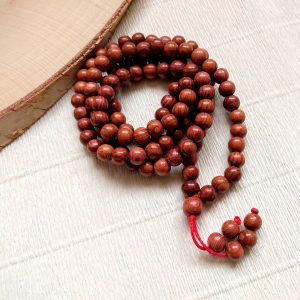 Bahai Prayer Beads 95/red juniper wood prayer necklace with pendant