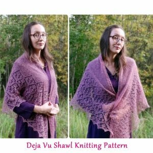 3 PDF Easy Shawl Knitting Patterns Collection