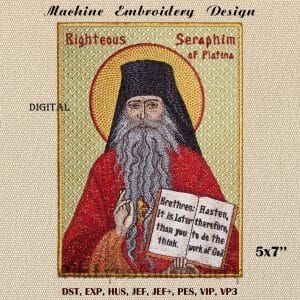 Embroidered icon of Father Seraphim Rose