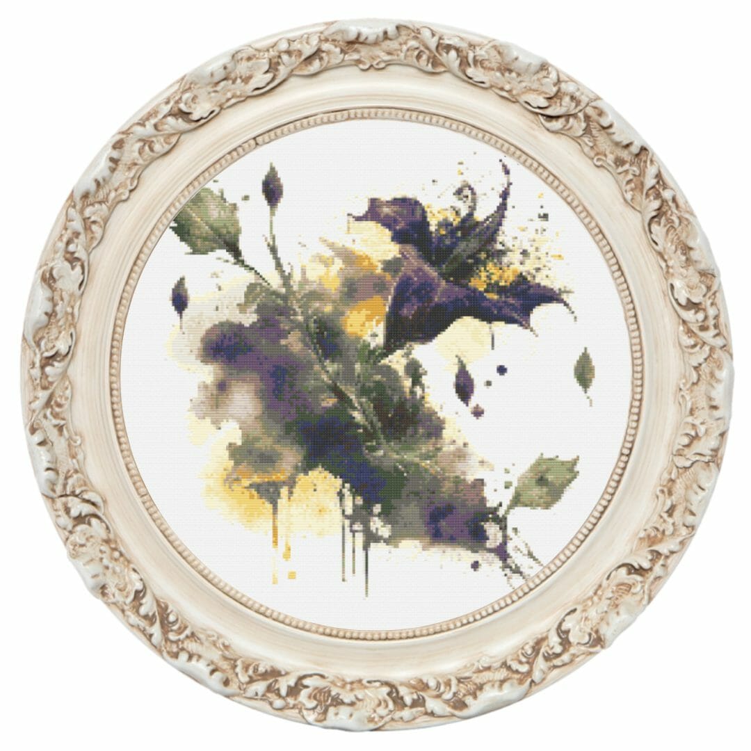 Deadly nightshade cross stitch pattern, printable chart 7 Deadly nightshade cross stitch pattern, printable chart - Image 7