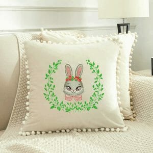 Easter bunny machine embroidery design