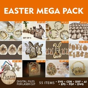 Easter MEGA PACK Laser Cut Designs
