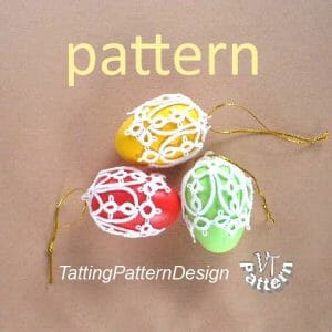 Tatting pattern Collar #8, PDF Tatting pattern, Instant Download -  Crealandia