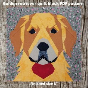 Golden retriever quilt