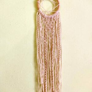 Macrame wall hanging Boho, small dreamcatcher with 9pointed star