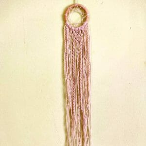 Macrame wall hanging Boho, small dreamcatcher with 9pointed star
