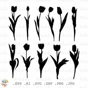 Tulip Svg Silhouette