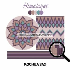 Handmade Marketplace 571 Crochet PATTERN Wayuu mochila bag PATTERN Himalayas 3