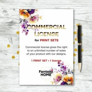 Commercial license for print set