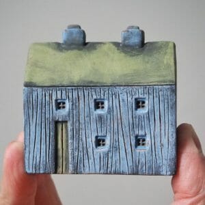Handmade Marketplace 819 Small ceramic house, Decorative house
