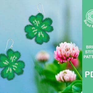 4 leaf clover brickstitch