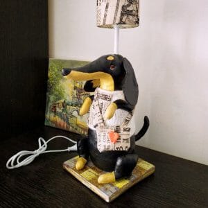 Handmade Marketplace 674 Toy Dog Dachshund Night Light Lamp