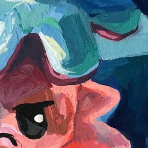 Octopus painting 4*6″ under the sea funny art