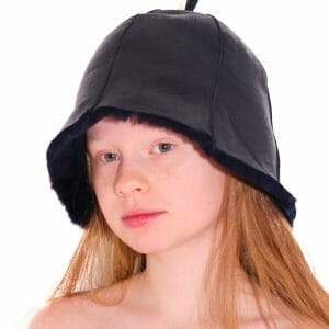 Handmade Marketplace 676 shearling sauna hat for kids