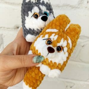 Handmade Marketplace 564 Amigurumi Crochet Pattern 3in1 dogs