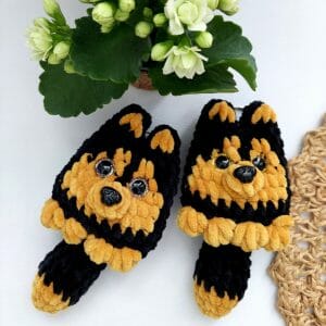 Crochet patterns key chains amigurumi 3 in 1 dogs