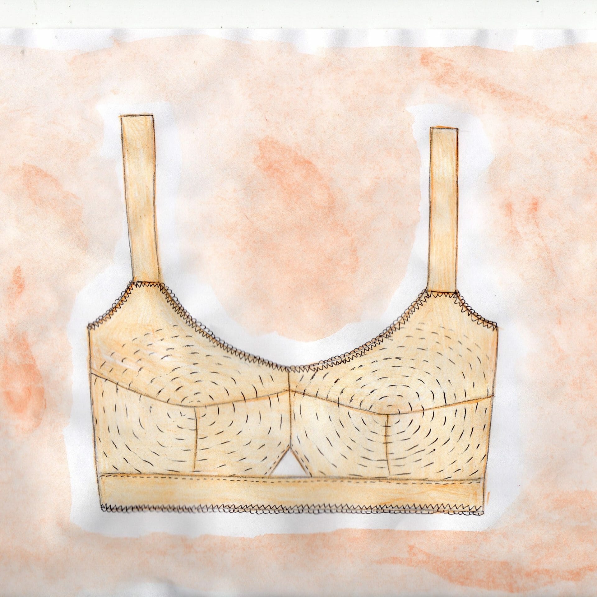 Bullet bra pattern plus size, 1950s bra pattern, 50s pattern
