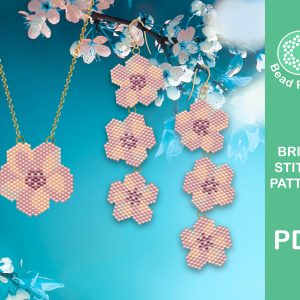 beaded cherry blossom jewelry