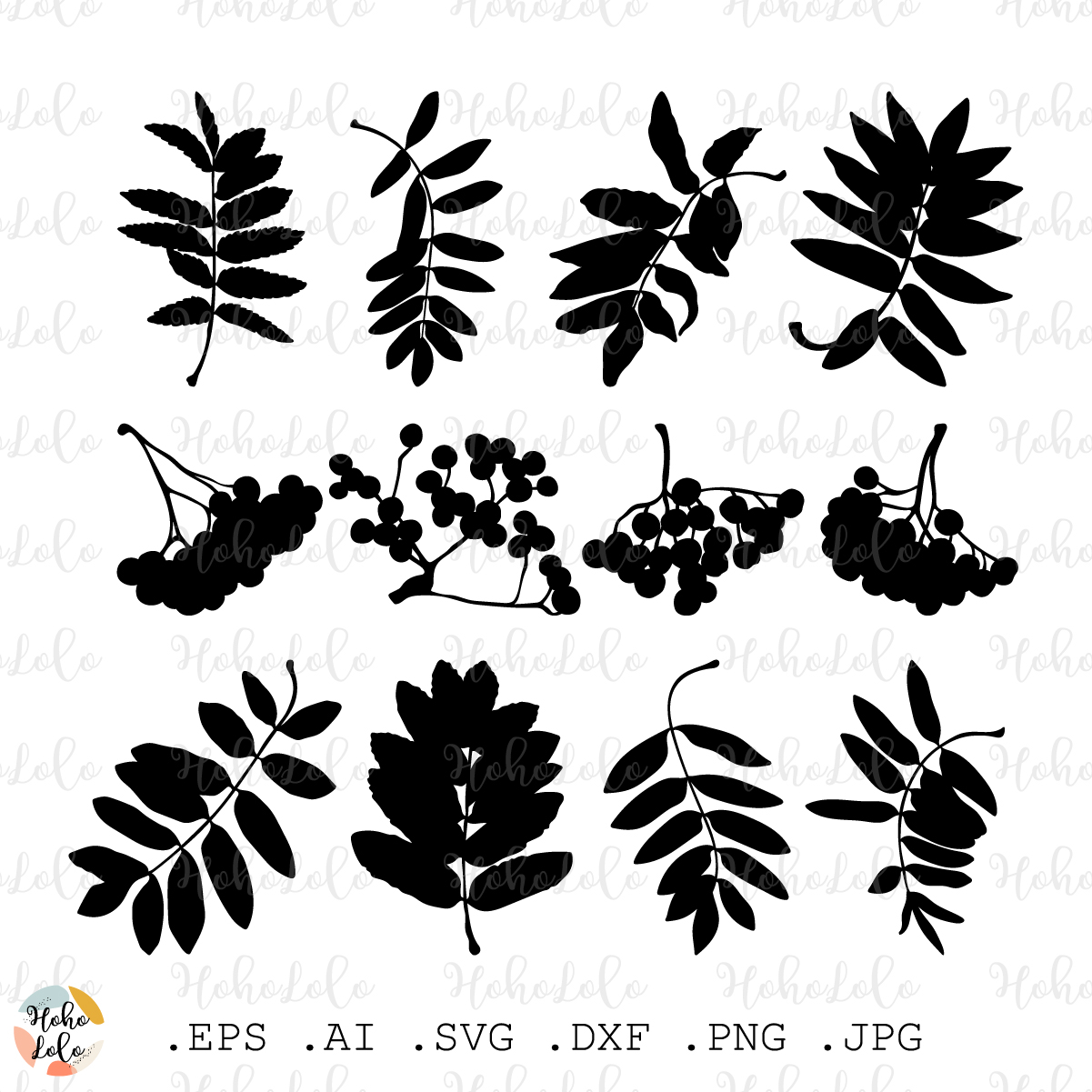 Ashberry Svg Leaves Tree Silhouette