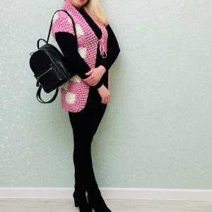Crocheted vest made of 100% Argentine wool