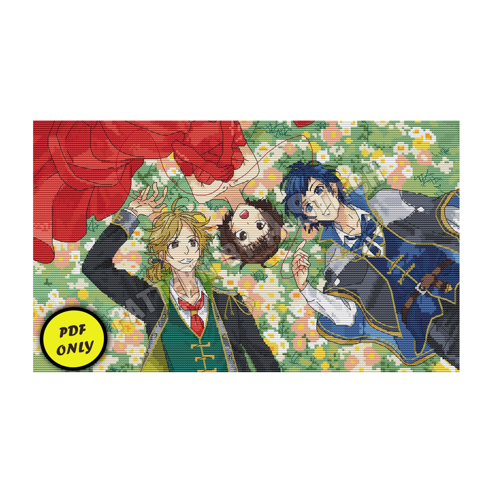 Anime cross stitch pattern LIPxLIP Idol Honeyworks