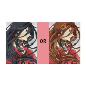 anime cross stitch pattern kanesada izuminokami touken