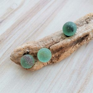 Genuine sea glass marbles 3 pcs. M18