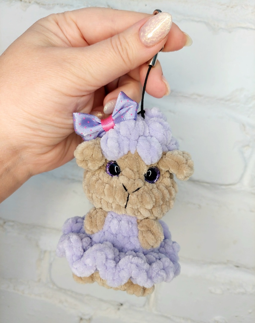 Crochet amigurumi pattern, keychain knitted Sheep 1 Crochet amigurumi pattern, keychain knitted Sheep