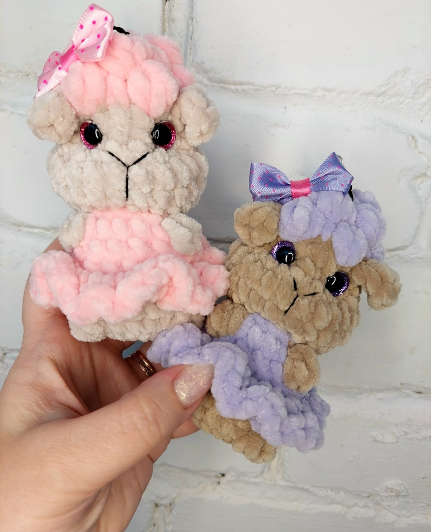 Crochet amigurumi pattern, keychain knitted Sheep 3 Crochet amigurumi pattern, keychain knitted Sheep - Image 3