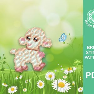 Lamb brick stitch pattern