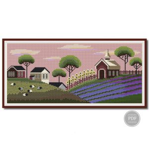 Cross-Stitch-Pattern-Summer-Village
