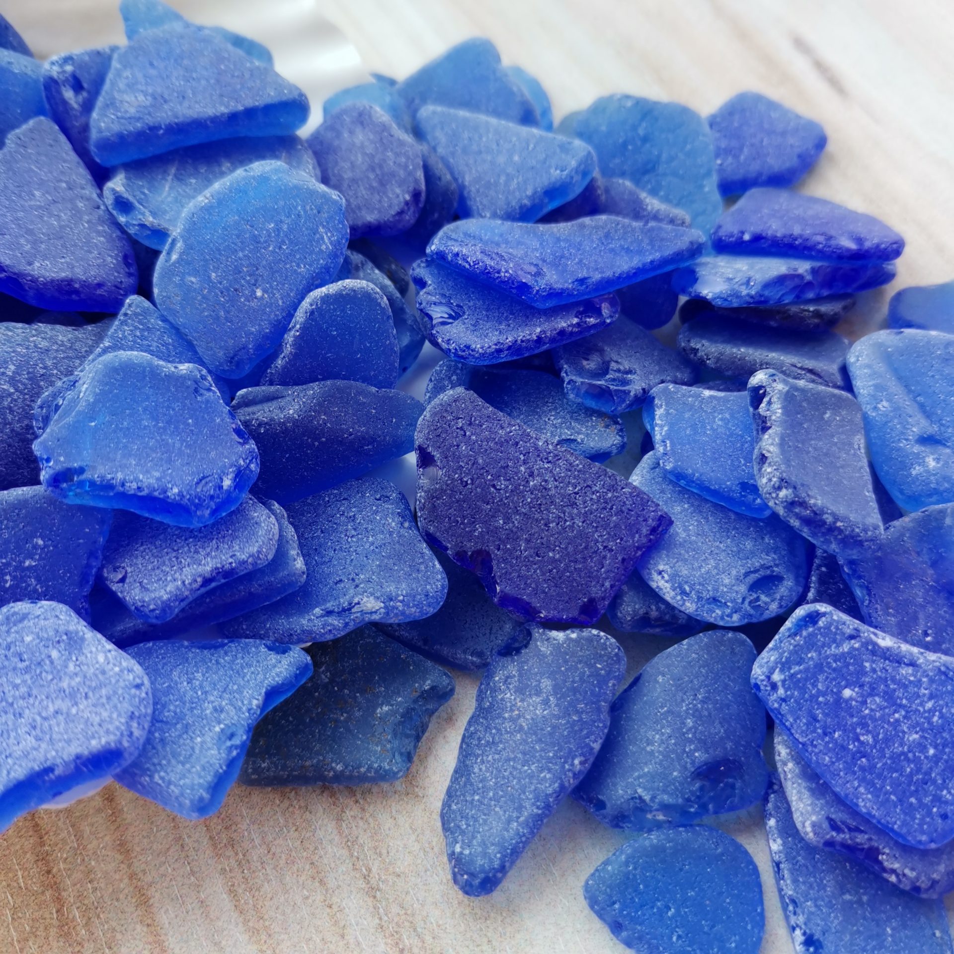 Cobalt blue sea glass bulk 1lb B95