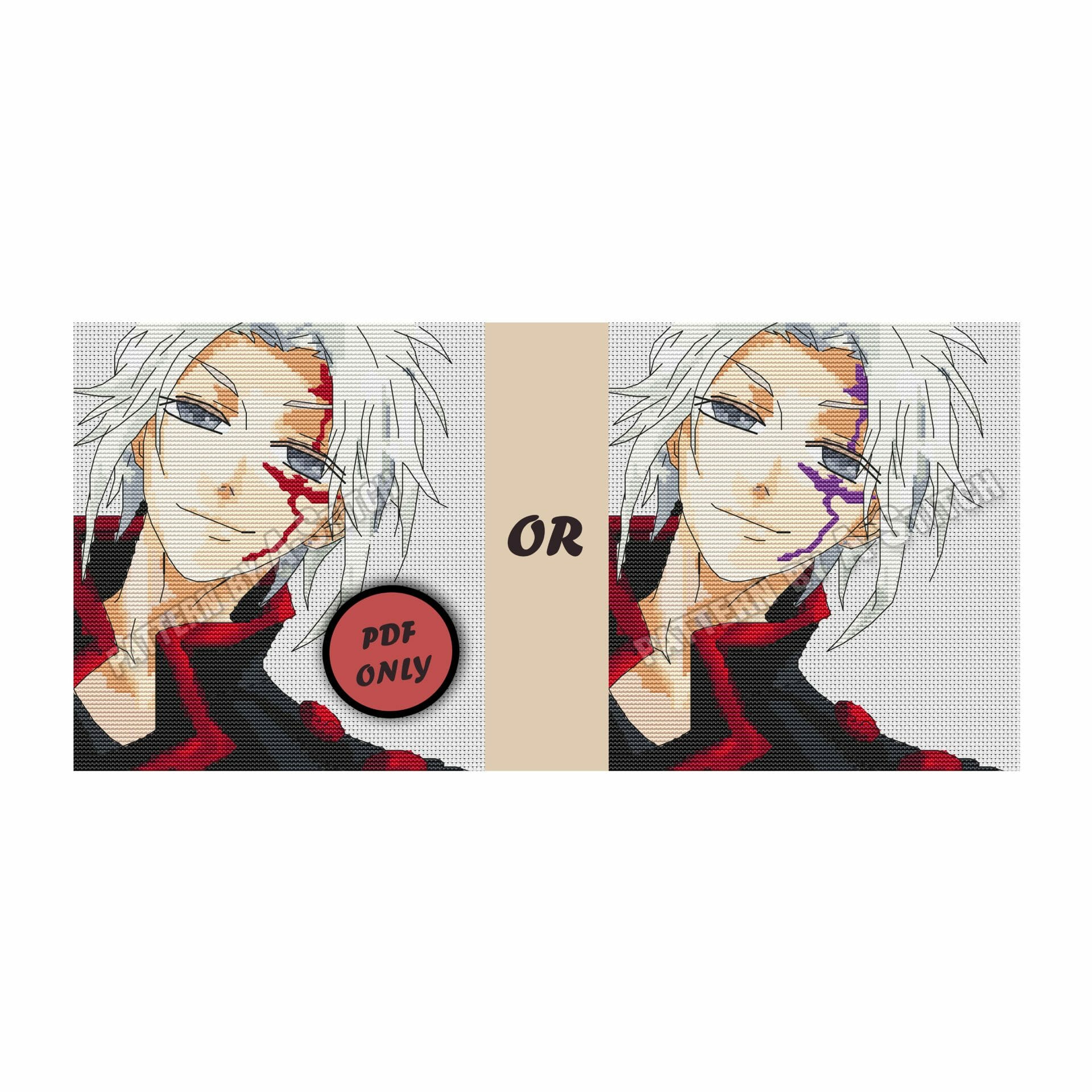 Anime cross stitch pattern D.Gray-Man Allen Walker