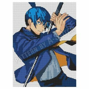Anime cross stitch pattern Hayakawa Aki