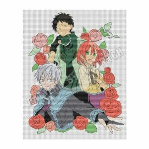 Hellsing Alucard Integra Anime Cross Stitch PDF Pattern