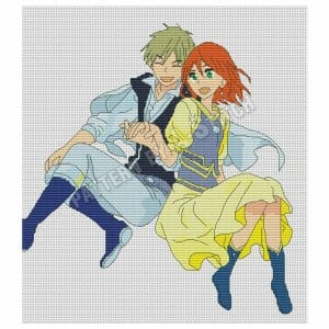 Anime cross stitch pattern Aki Hayakawa Chainsaw Man PDF - Inspire Uplift