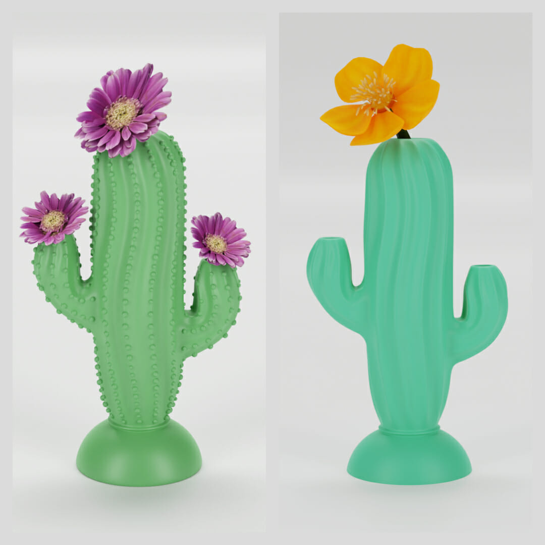 FREE 3D Model STL file 3dprintable Cactus Vase