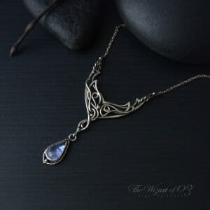 Genuine tanzanite necklace silver Fine birthday gift for mom