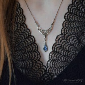 Genuine tanzanite necklace silver Fine birthday gift for mom