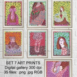 SET 7 Digital art prints gallery 35 files