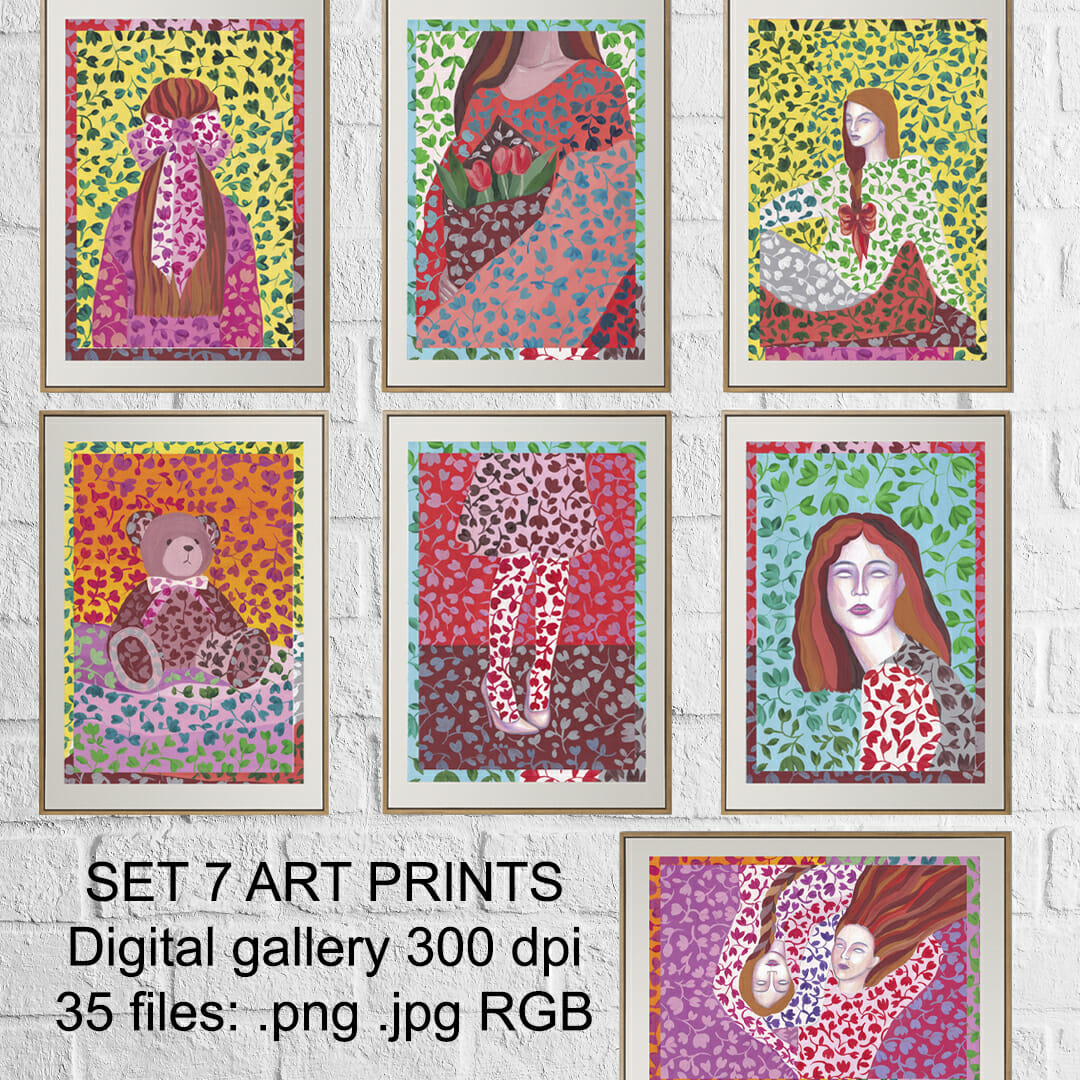 SET 7 Digital art prints gallery 35 files