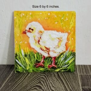 Chick painting Bird Tiny Painting